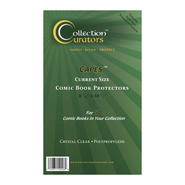 Capes™  Comic Book Protectors - Current Size - 50pk