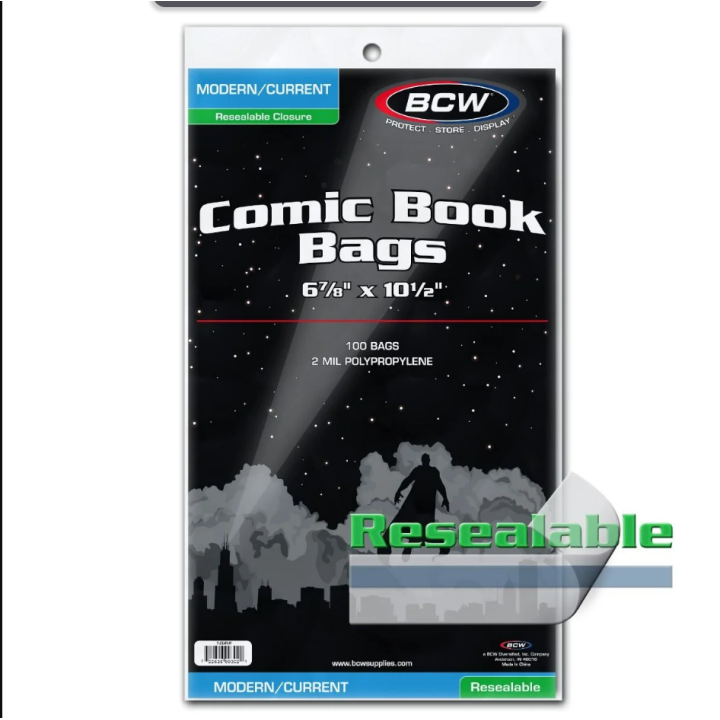 Modern/Current Bags With Resealable Strip