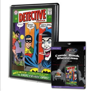 Silver Comic Book Showcase with UV Protection
