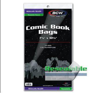 Regular/Silver Bags With Resealable Strip