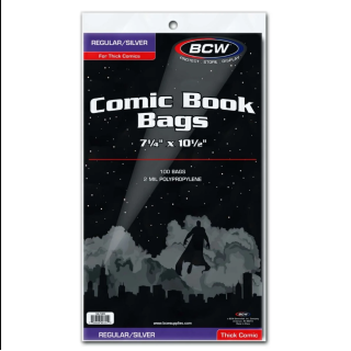 Regular/Silver Bags For Thick Comics
